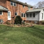 Large concrete patio