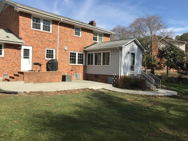 Concrete patio