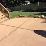 Colored patio