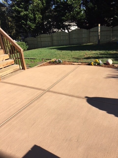 Colored patio